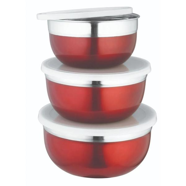 CONJ BOWL TEZOR INOX C/TAMPA C/3