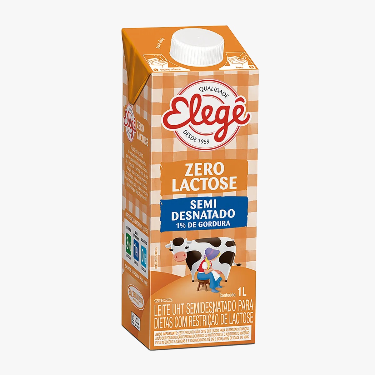 LEITE L.VIDA ELEGE ZERO LACTOSE SEMI 1L