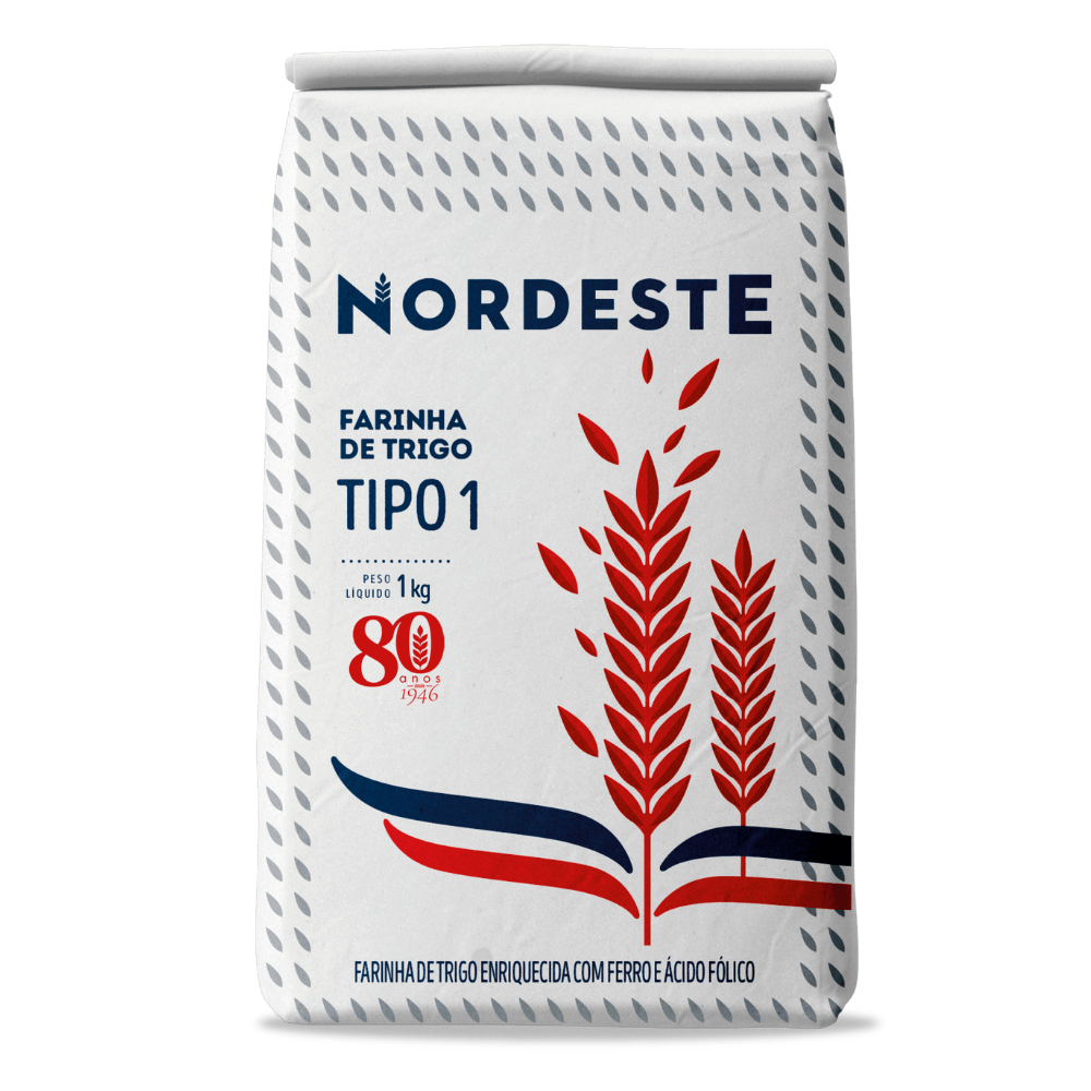 FARINHA TRIGO NORDESTE 1KG