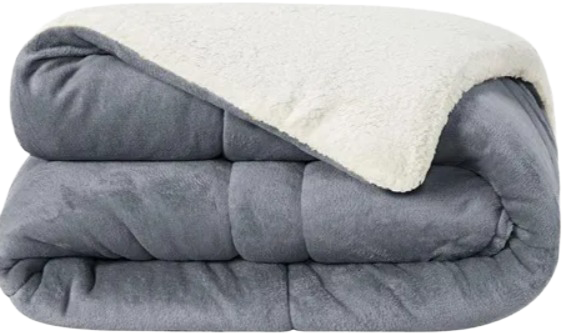 EDREDOM CASAL TEZOR SHERP CINZ 220X240CM