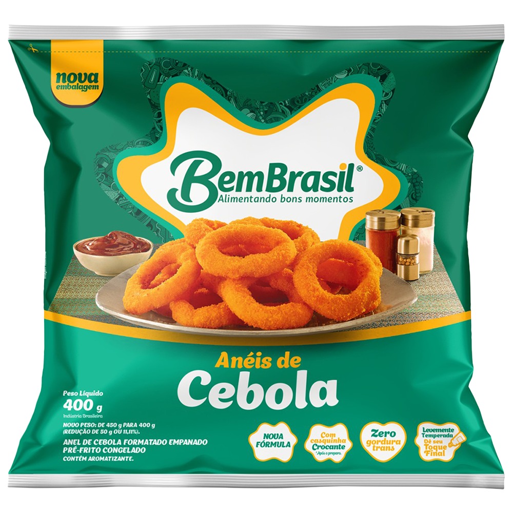 ANEL DE CEBOLA BEM BRASIL CONG 400G