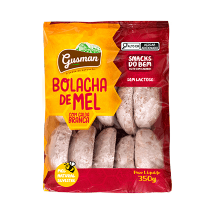BISC DE MEL GUSMAN 350G, CALDA BRANCA