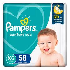 FRALDA PAMPERS CONFORTSEC BAG XG C/58