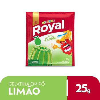 GELATINA ROYAL TRAD 25G, LIMAO