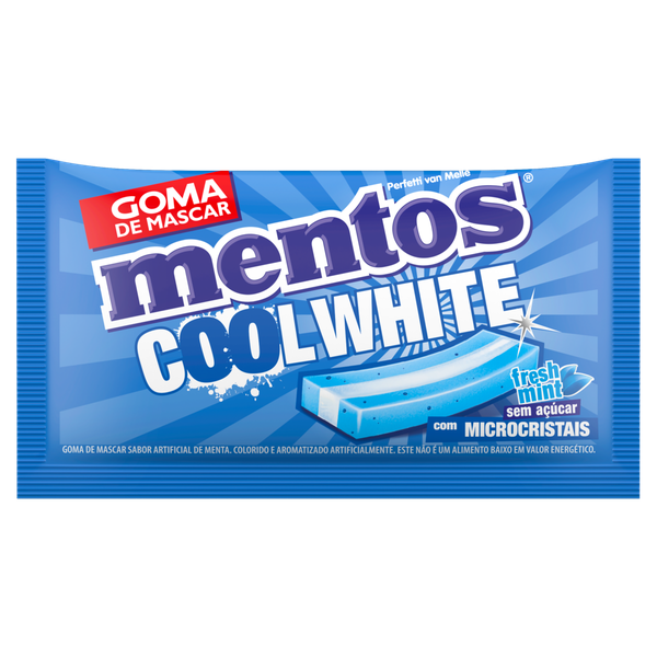 GOMA MASC MENTOS COOLWHITE 8,5G, F MINT