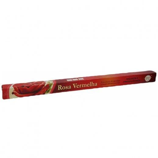INCENSO FLUTE, ROSA VERMELHA