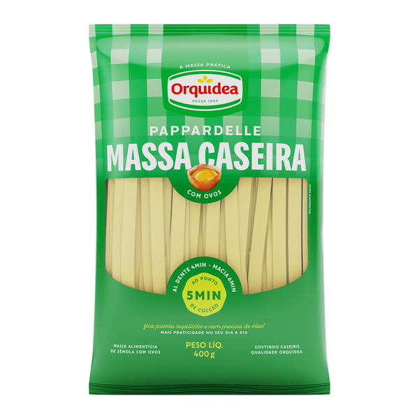 MASSA CASEIRA ORQUIDEA 400G, PAPPARDELLE