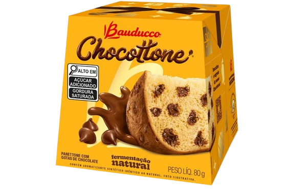 PANETTONE BAUDUCCO MINI 80G, CHOC