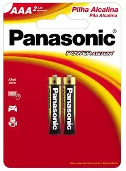 PILHA PANASONIC ALCALINA POWER AAA C/2