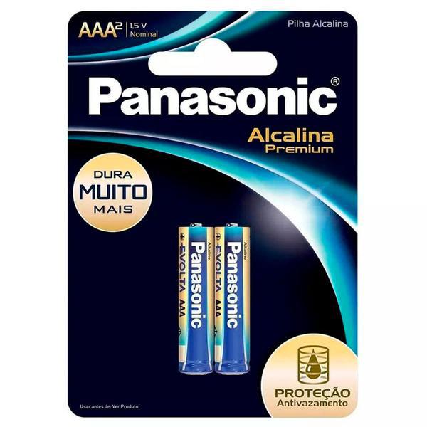 PILHA PANASONIC ALCALINA PREMIUM AAA C/2