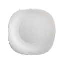 PRATO RASO TEZOR OPAL BRANCO 28CM