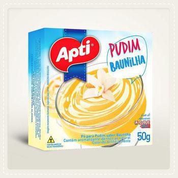 PUDIM APTI 50G, BAUNILHA