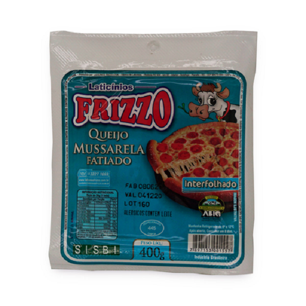 QUEIJO FRIZZO MUSSARELA FATIADO 400G