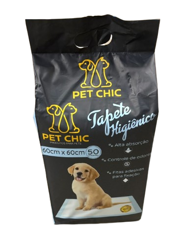 TAPETE HIGIENICO PETS 60X60CM C/50