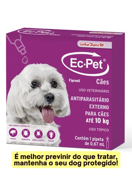 Antipulgas e Carrapatos para Cães EC-PET de 1 até 10Kg