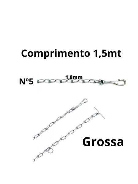 Corrente Para Cães Tamanho:5