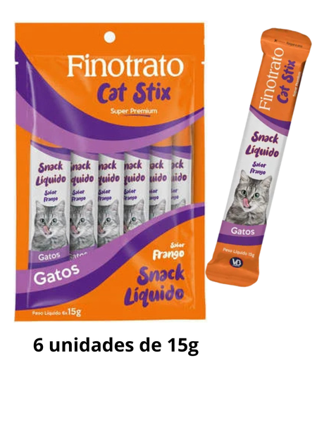 Finotrato Cat Stix Frango Gatos 15g Unidade:6 Unidades - Pacote