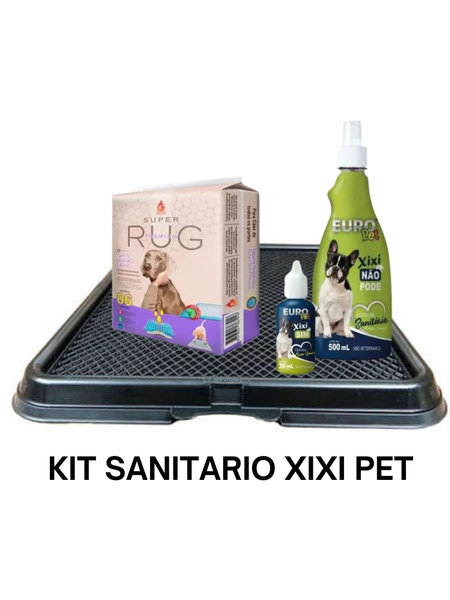 Kit Sanitario Xixi Pet +Tapete+Educador Sanitario
