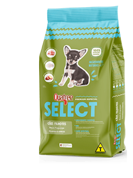 Ração Quatree Select Cães Filhotes Raças Pequenas Peso:20Kg