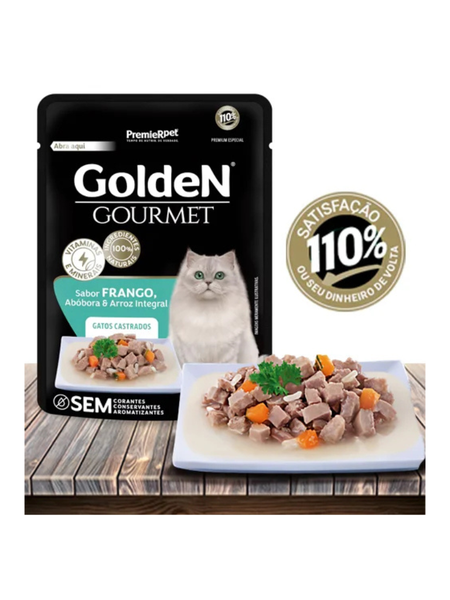 Sache Golden Gourmet Gatos Castrados Frango 70g