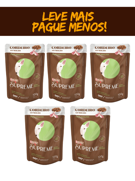 Sache Quatree Supreme Cães Adultos Cordeiro 100g - Leve Mais Pague Menos