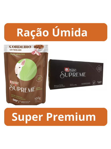 Sache Quatree Supreme Cães Adultos Cordeiro 100g - Cx. 18 Unidades