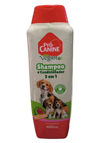 Shampoo Procanine Vegano 5X1 Morango 500mL