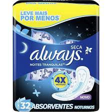 ABSORVENTE INTERNO ALWAYS NOITES TRANQUILAS PCT 32UN 