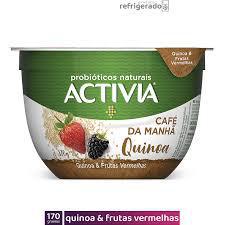 ACTIVIA CAFE DA MANHA 170GR FRUTAS VERMELHAS E QUINOA