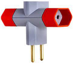 ADAPTADOR TOMADA PINO 3 SAIDAS LUSTER 