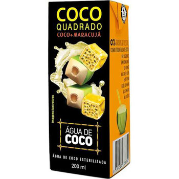 AGUA DE COCO SABORES COCO QUADRADO TP 200ML MARACUJA