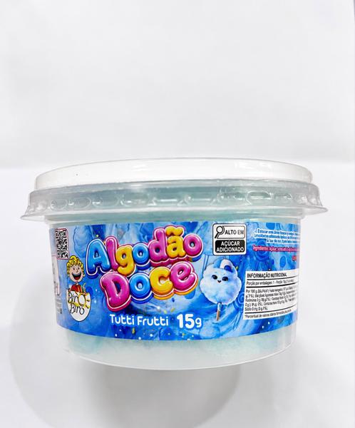 ALGODAO DOCE BIRO BIRO PCT 15GR AZUL TUTTI FRUTTI