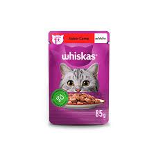 ALIMENTO PARA GATOS WHISKAS SC 85GR 1+ CARNE MOLHO
