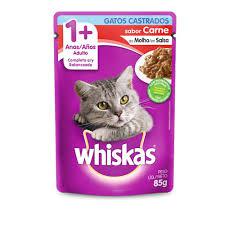 ALIMENTO PARA GATOS WHISKAS SC 85GR FILHOTES CARNE