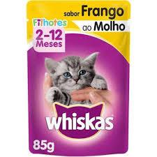ALIMENTO PARA GATOS WHISKAS SC 85GR FILHOTES FRANGO