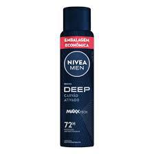 ANTITRANSP. AEROSOL NIVEA MEN FR 200ML DEEP CARVAO ATIVADO