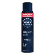 ANTITRANSP. AEROSOL NIVEA MEN FR 200ML DEEP CARVAO ATIVADO