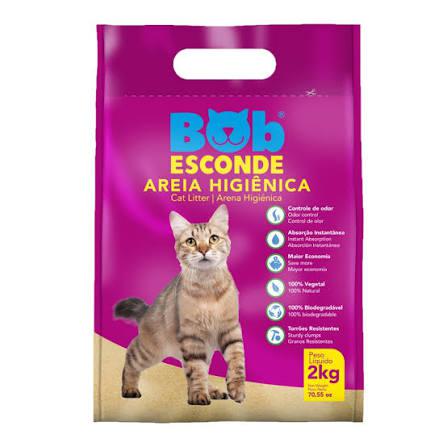AREIA HIGIENICA BOB ESCONDE PCT 2KG 