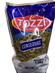 AZEITONA VERDE FATIADA TOZZI SC 1.01KG 