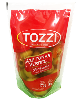 AZEITONA VERDE RECHEADA TOZZI SC 80GR 