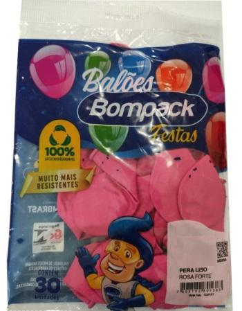 BALAO LISO N09 BOMPACK PCT 30UN ROSA BABY