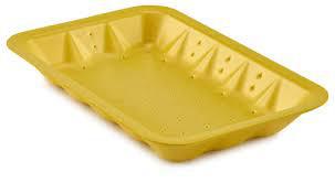 BANDEJA ISOPOR ABSORV. 02 FUNDA FIBRAF AMARELA PCT 100UN 