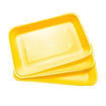 BANDEJA ISOPOR AMARELA 02 RASA BOM APETITE PCT 100UN 
