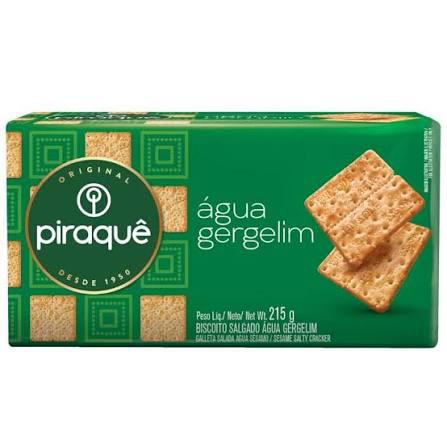 BISCOITO AGUA E GERGELIM PIRAQUE PCT 215GR 