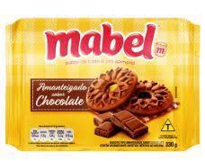 BISCOITO AMANTEIGADO MABEL PCT 300GR CHOCOLATE