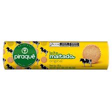 BISCOITO LEITE MALTADO PIRAQUE PCT 132GR ORIGINAL
