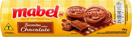 BISCOITO RECHEADO MABEL PCT 140GR CHOCOLATE