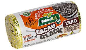 BISCOITO RECHEADO NATURAL LIFE PCT 90GR CACAU BLACK