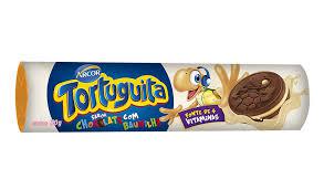 BISCOITO RECHEADO TORTUGUITA PCT 120GR CHOCO BAUNILHA