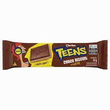 BISCOITO TEENS CHOCOBISCUIT PCT 54GR AO LEITE